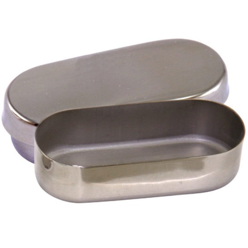 Cutie inox pentru freze si ace nr. 1,5x2x1 cm, cu capac